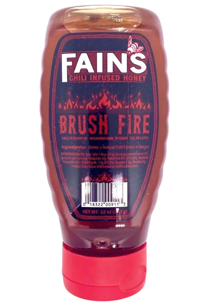 Fain's Brush Fire Chili Honey 12oz