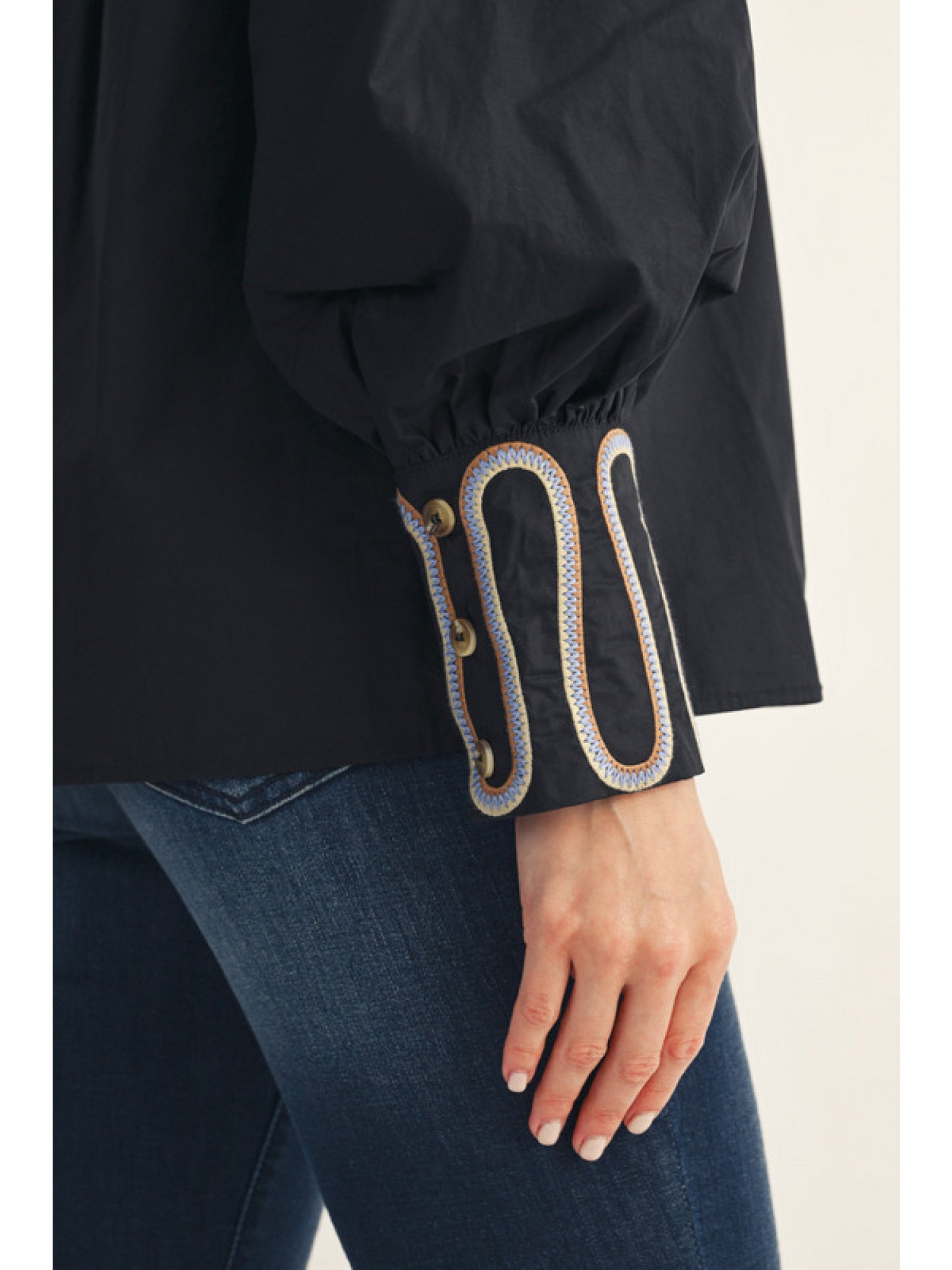 Embroidered Button Down