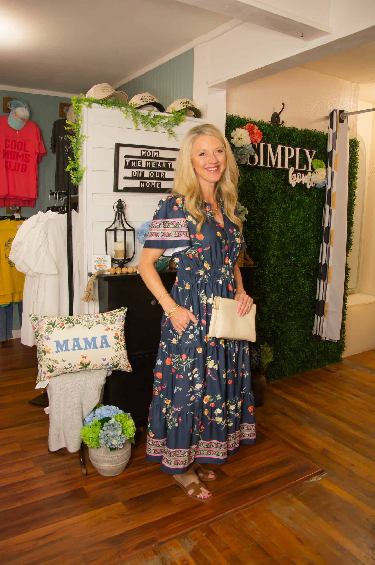 Smock Waist Maxi Dress