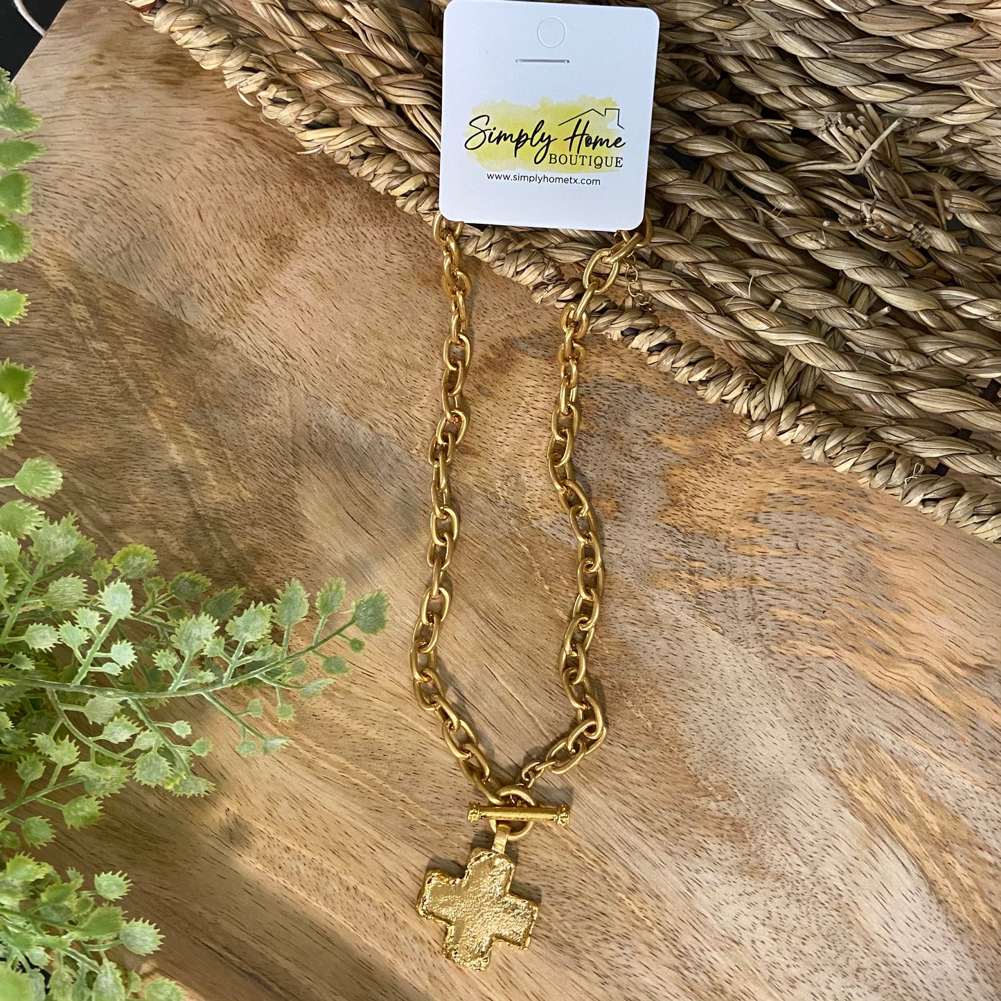 Hammer Cross Necklace