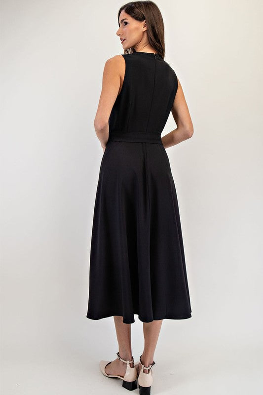 Black Tie Maxi Dress
