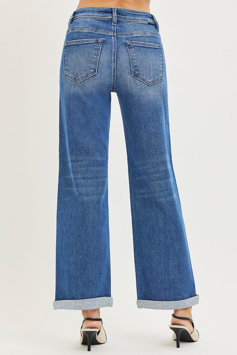 Risen High Rise Relaxed Ankle Straight