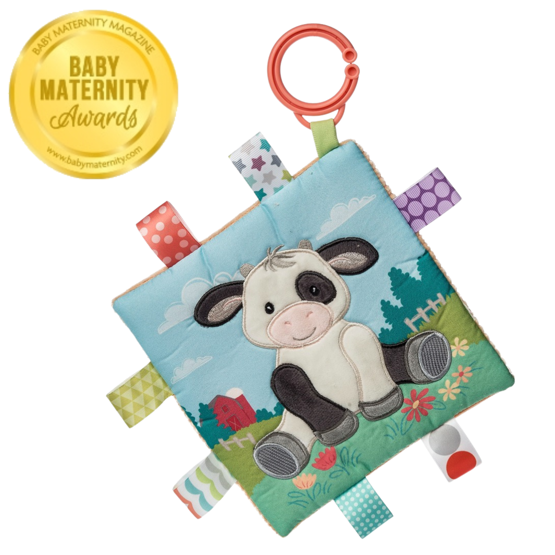 Buttercup Cow Taggies Crinkle Toy