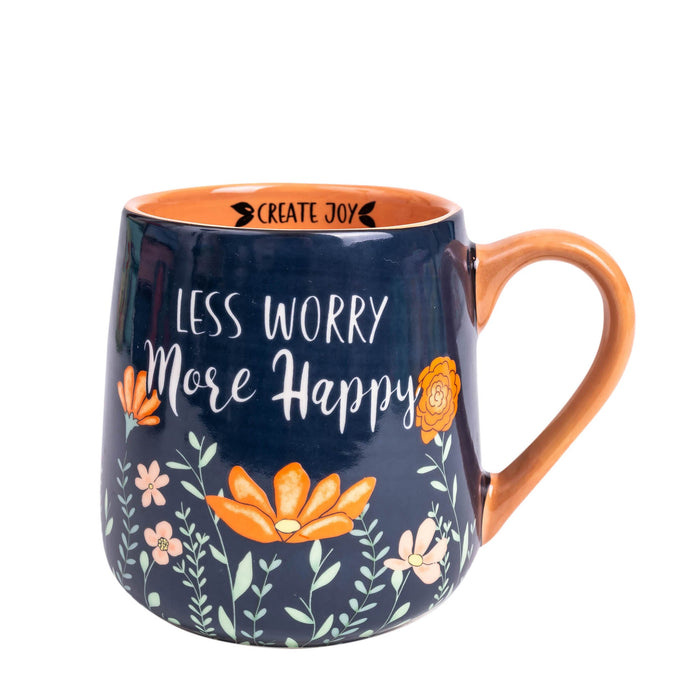 Less Worry, More Happy Mug