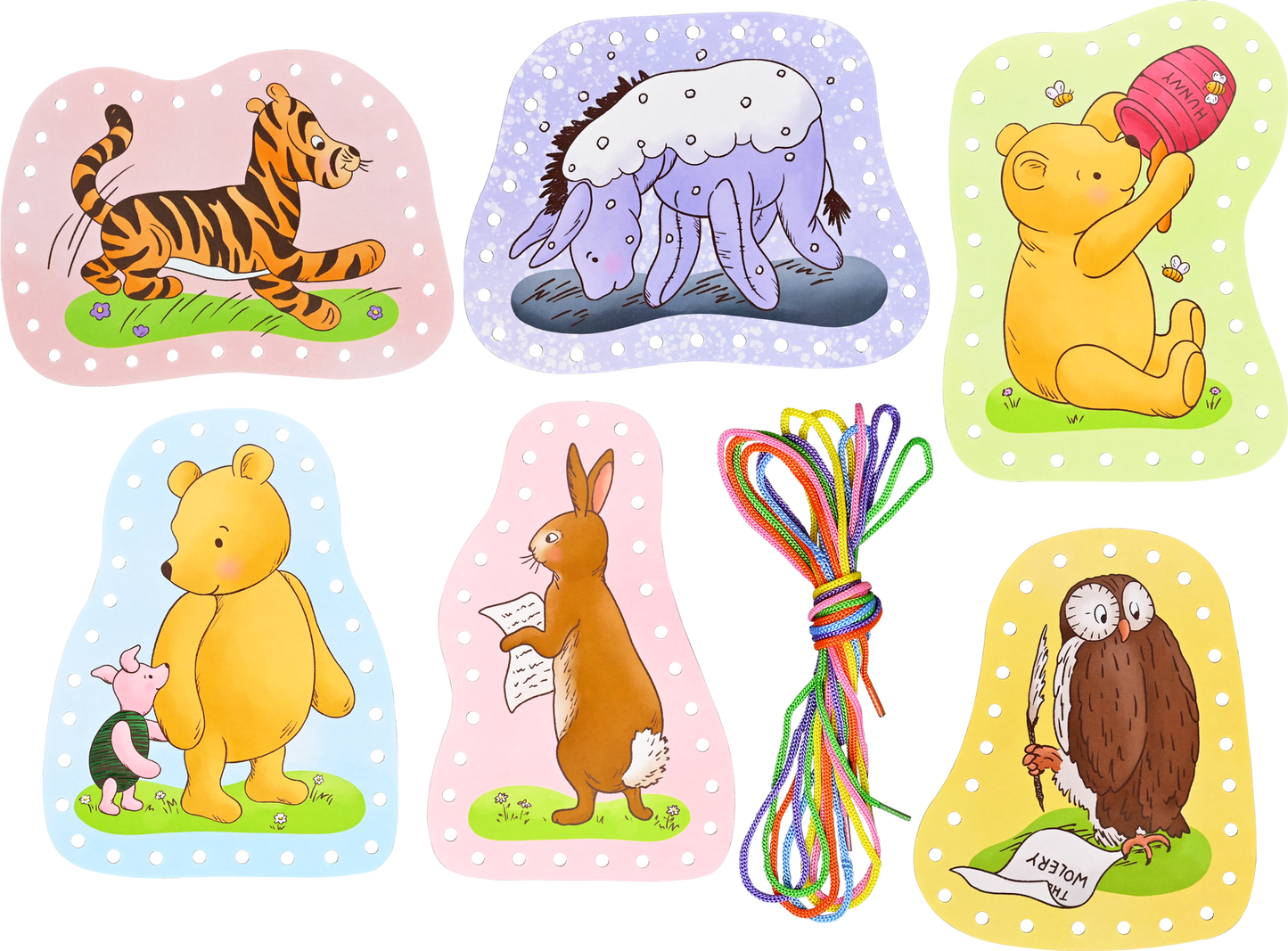Winnie-the-Pooh Lacing Cards