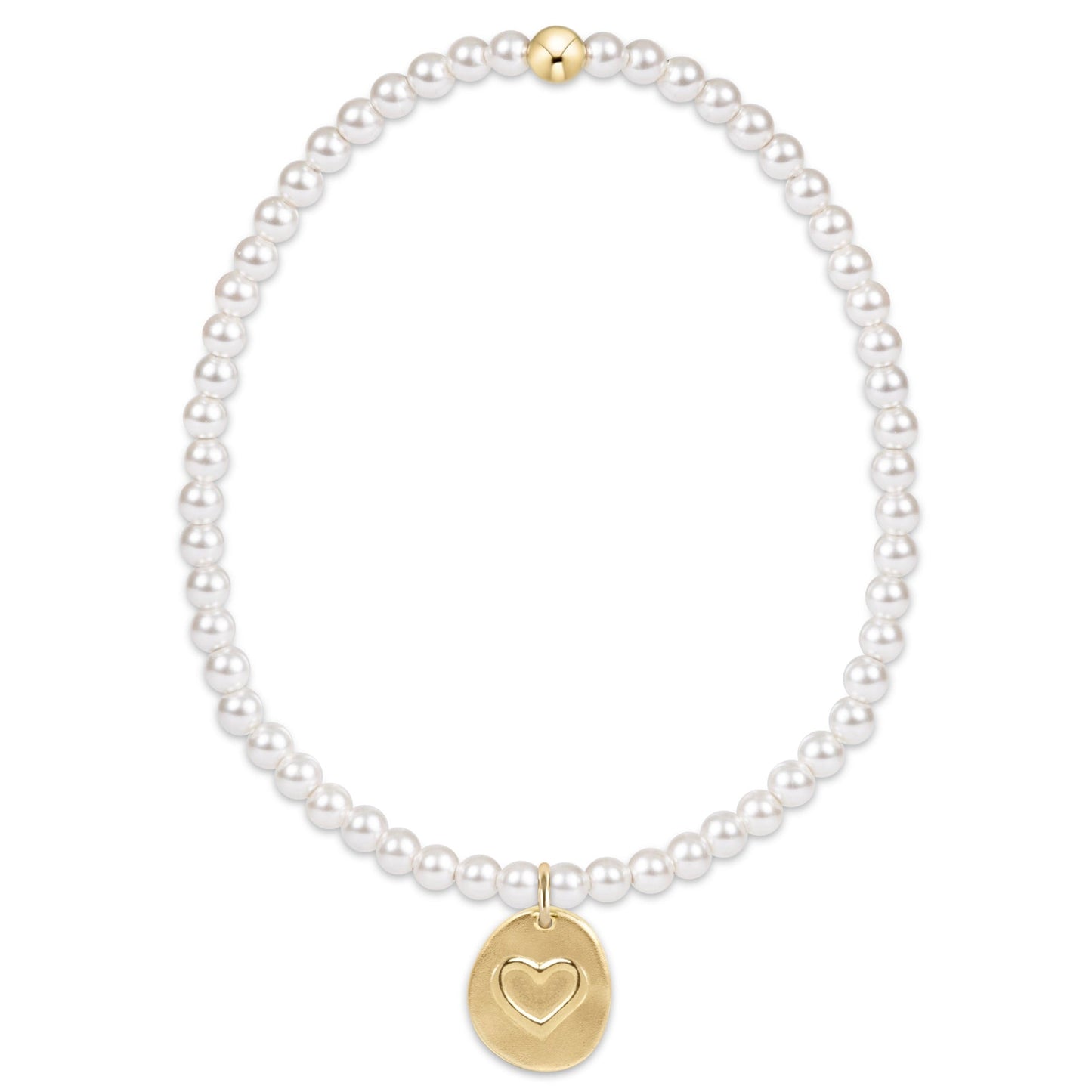 enewton Pearl 3mm Love Inspire Charm Bracelet