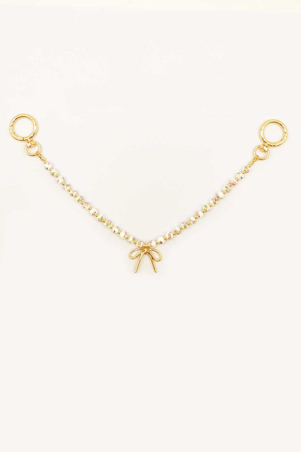 Pink and White Charm Chain