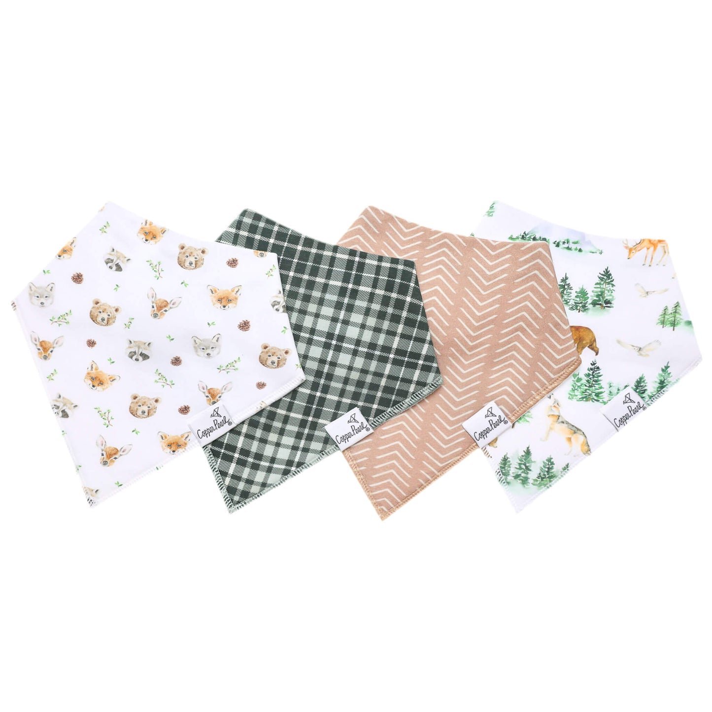 Copper Pearl Bandana Bib Set