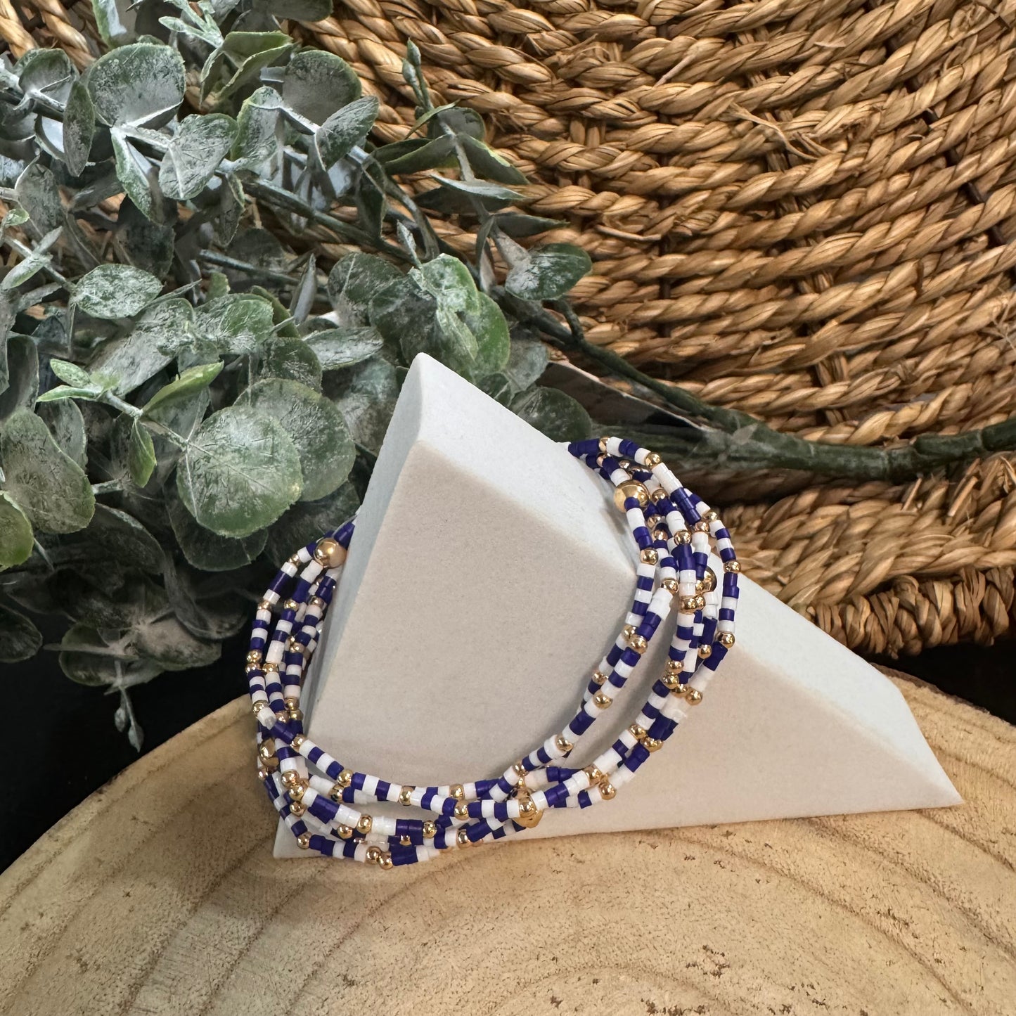 Set of 8 Seed Bead Bracelets