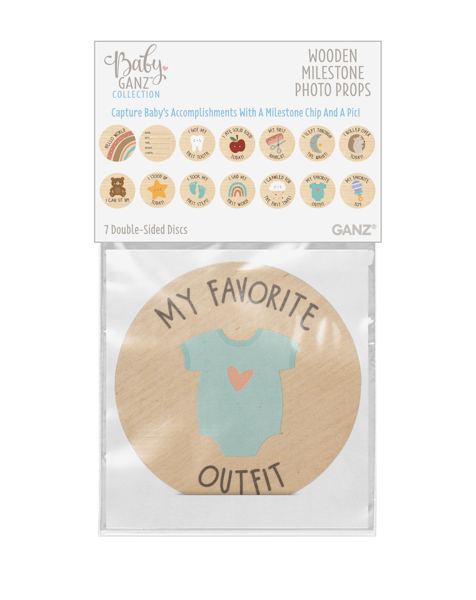 Baby Milestone Wooden Photo Props
