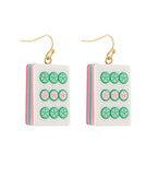 Mahjong Dangle Earrings
