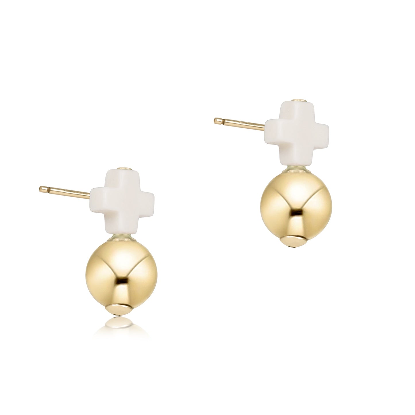 enewton Signature Cross Off White and Gold