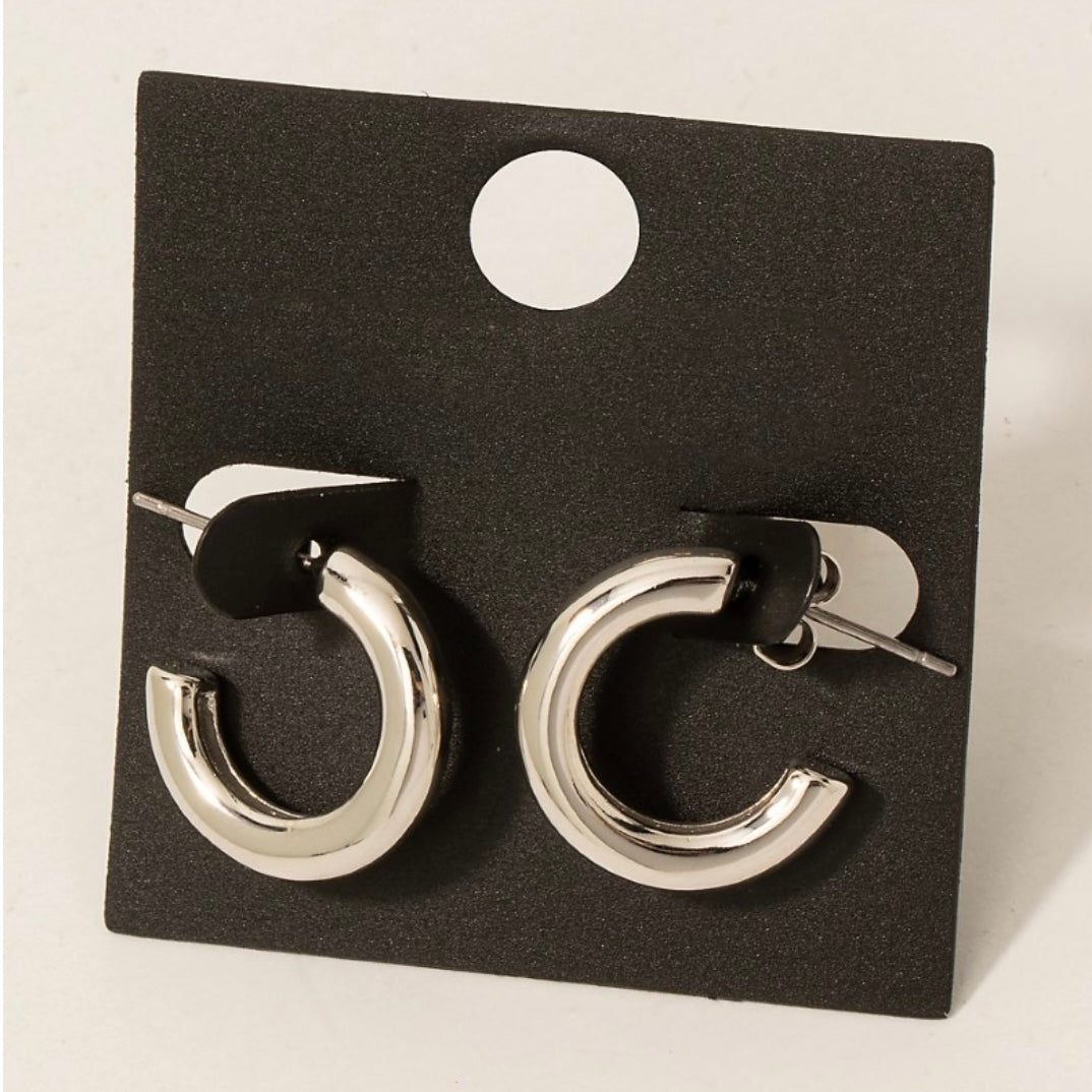 Tube Hoop Earrings