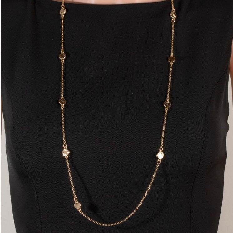 Mini Coins Long Chain Necklace