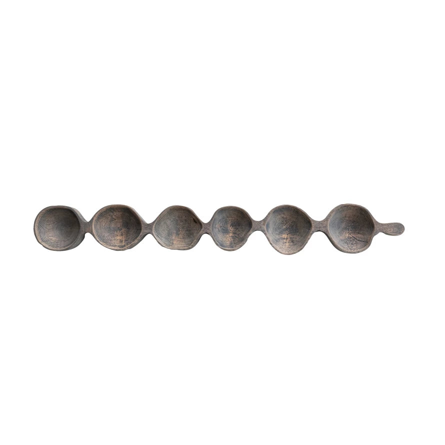 Mango Wood Sectioned Serving Dish