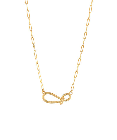 Knotted Clip Chain Necklace