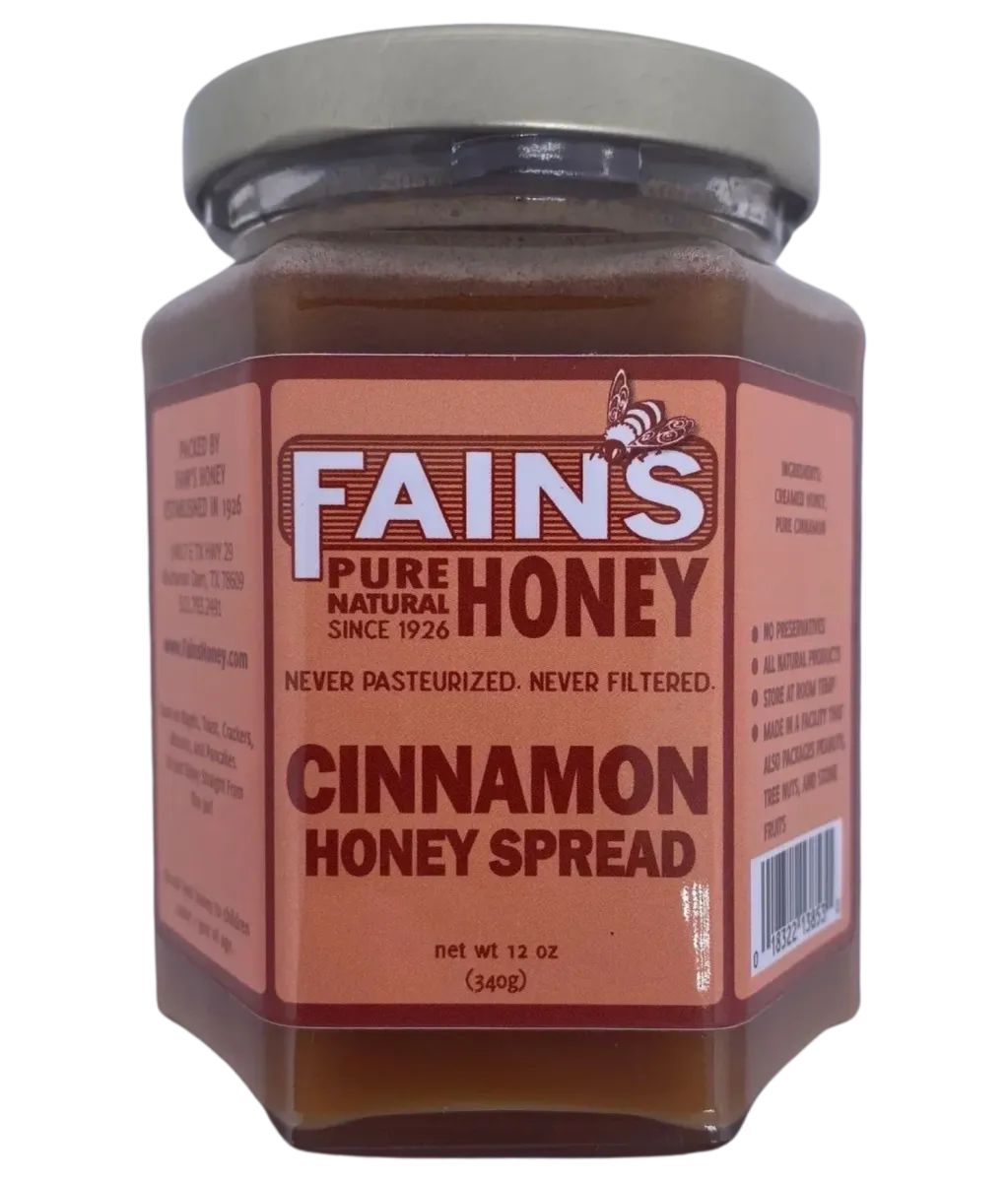 Fain's Cinnamon Honey Spread 12oz Jar