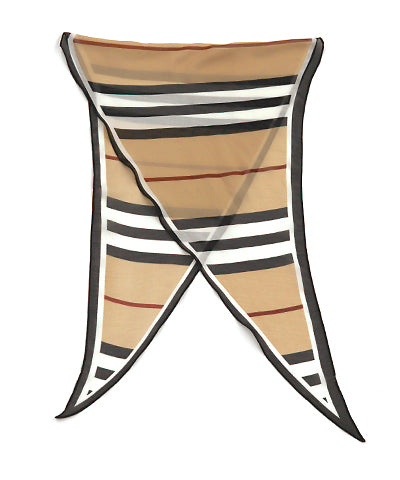 Brown & Black Stripe Scarf