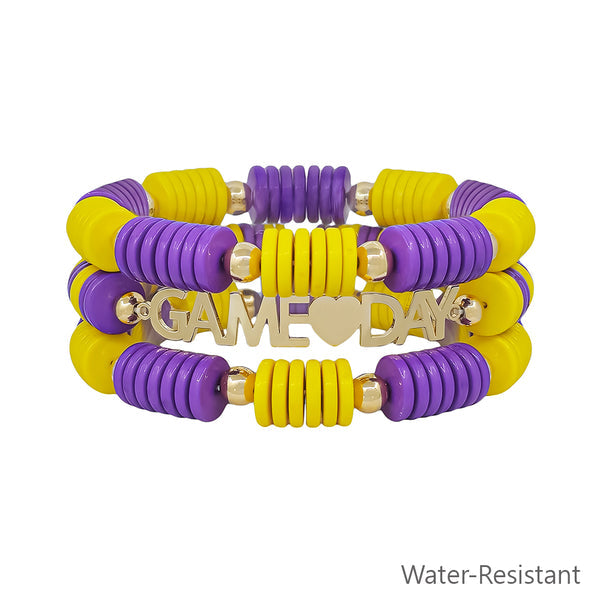 Set of 3 Game Day Stretch Bracelets