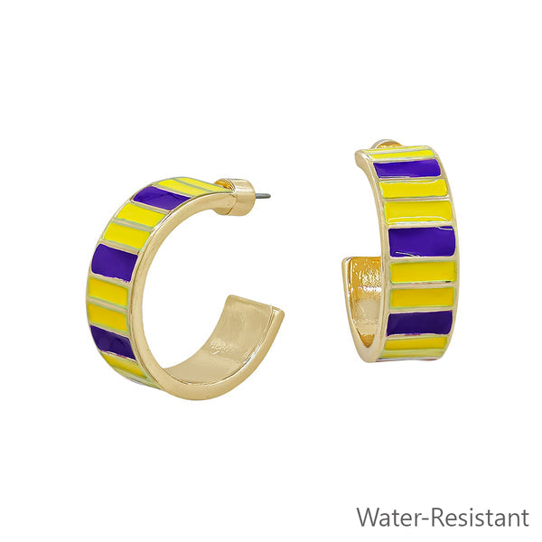 Enamel Stripe Spirit Earrings