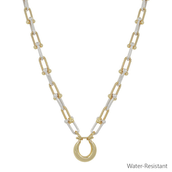 Chunky Gold Pendant Necklace