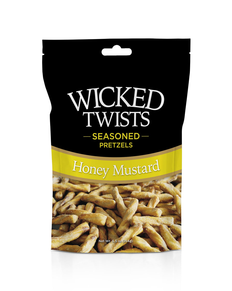 Wicked Twists Seasoned Pretzels ~ Honey Mustard