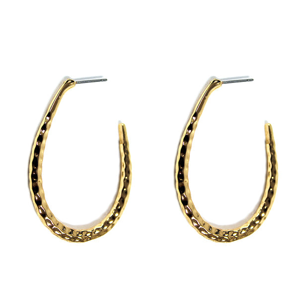 Hammered Teardrop Earrings