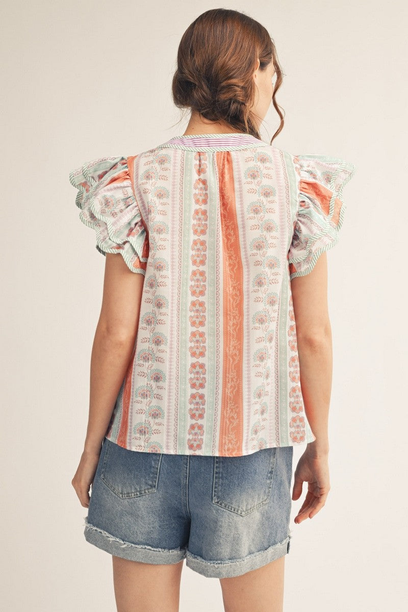 Boho Floral Top