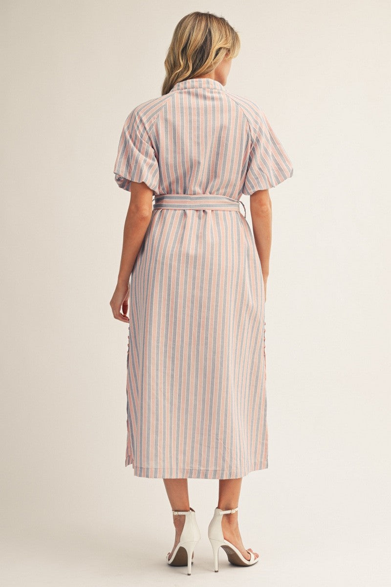 Stripe Midi Dress