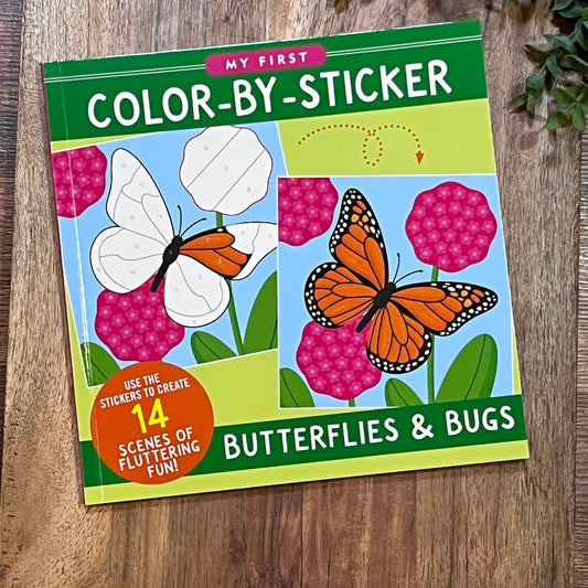 My First Color-By-Sticker Book -- Butterflies & Bugs
