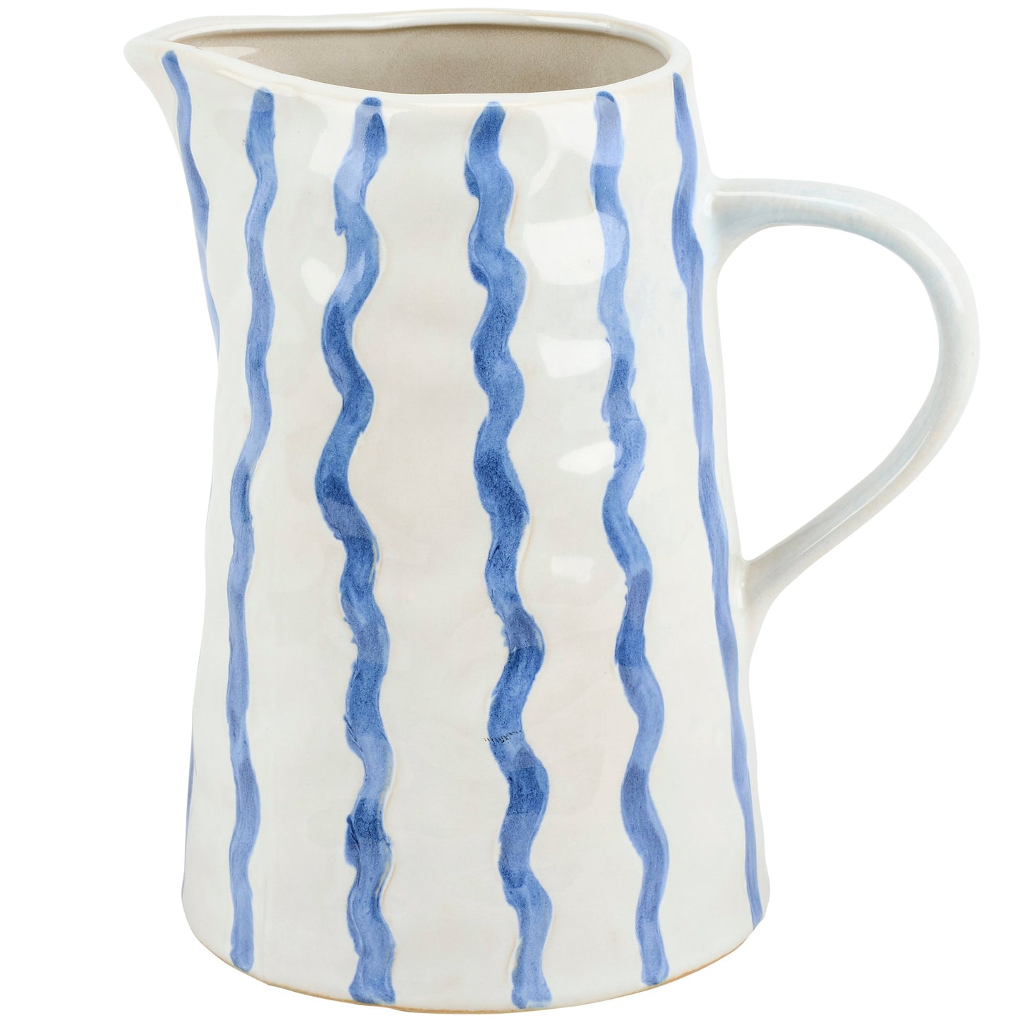 Blue Stripe Pitcher