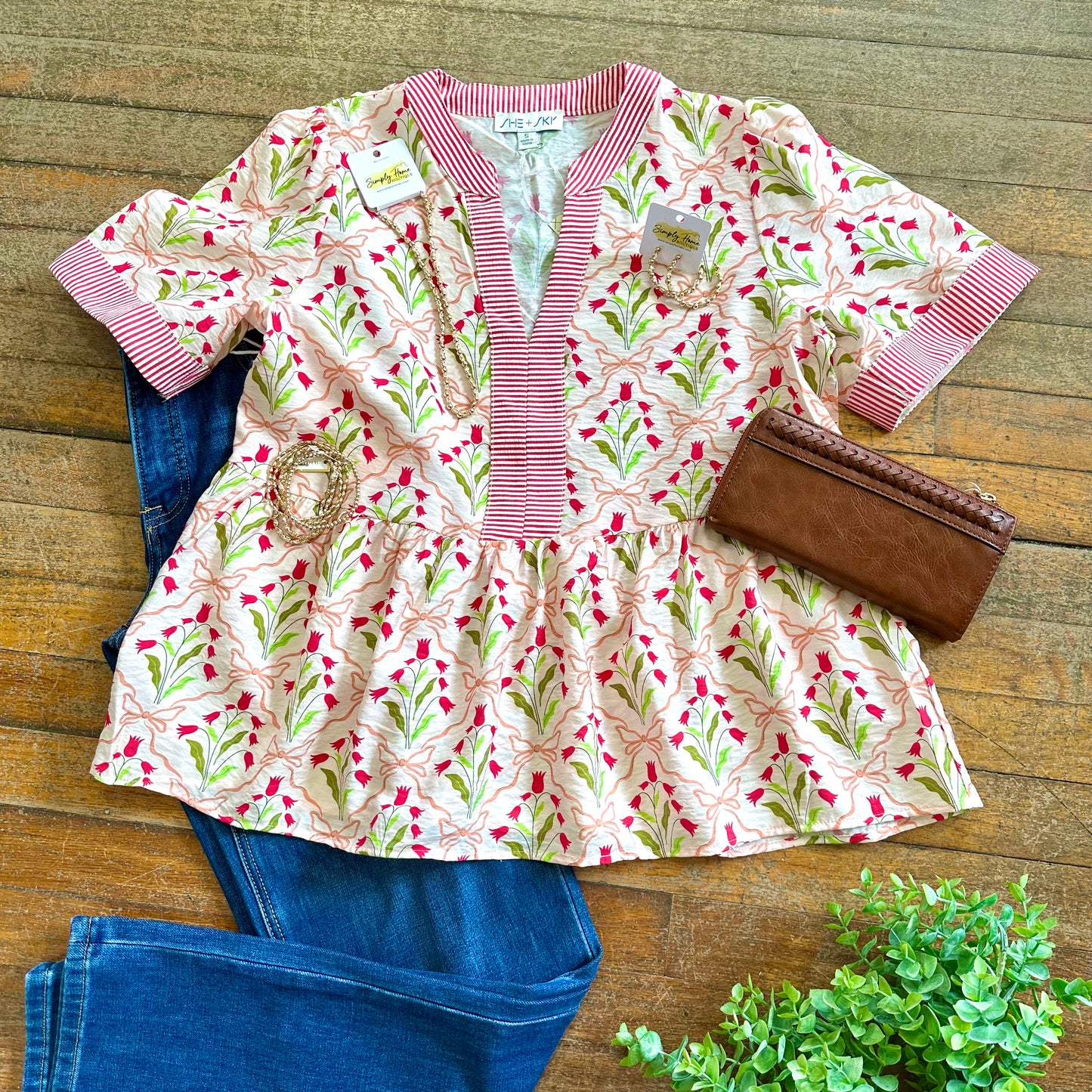 Printed Woven Top