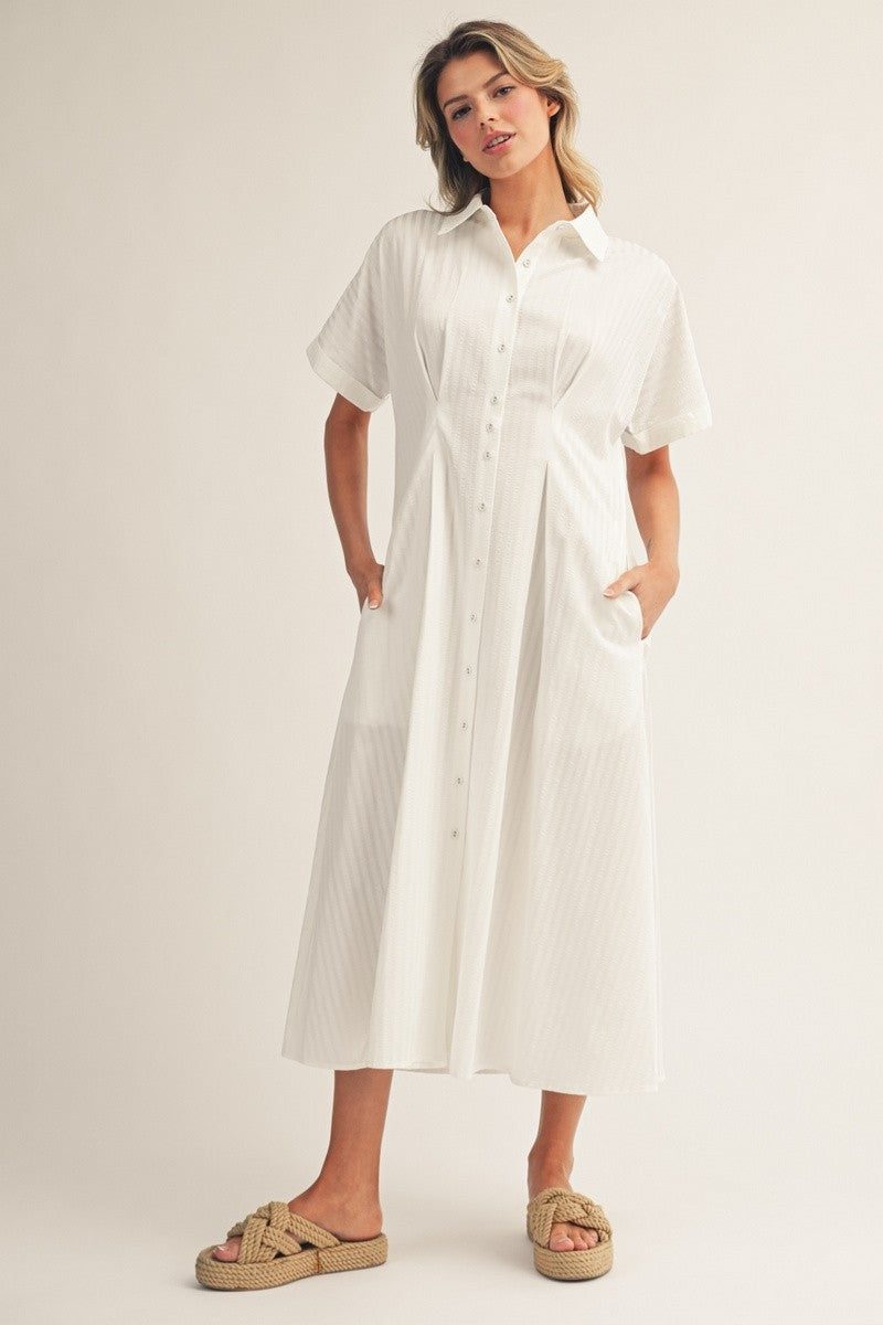 Button Down Midi Dress