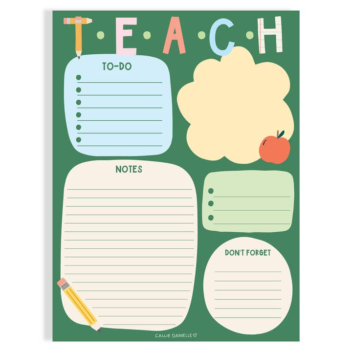 Teacher Themed Daily Planner