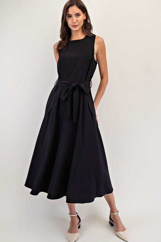 Black Tie Maxi Dress