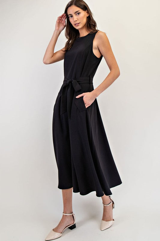 Black Tie Maxi Dress