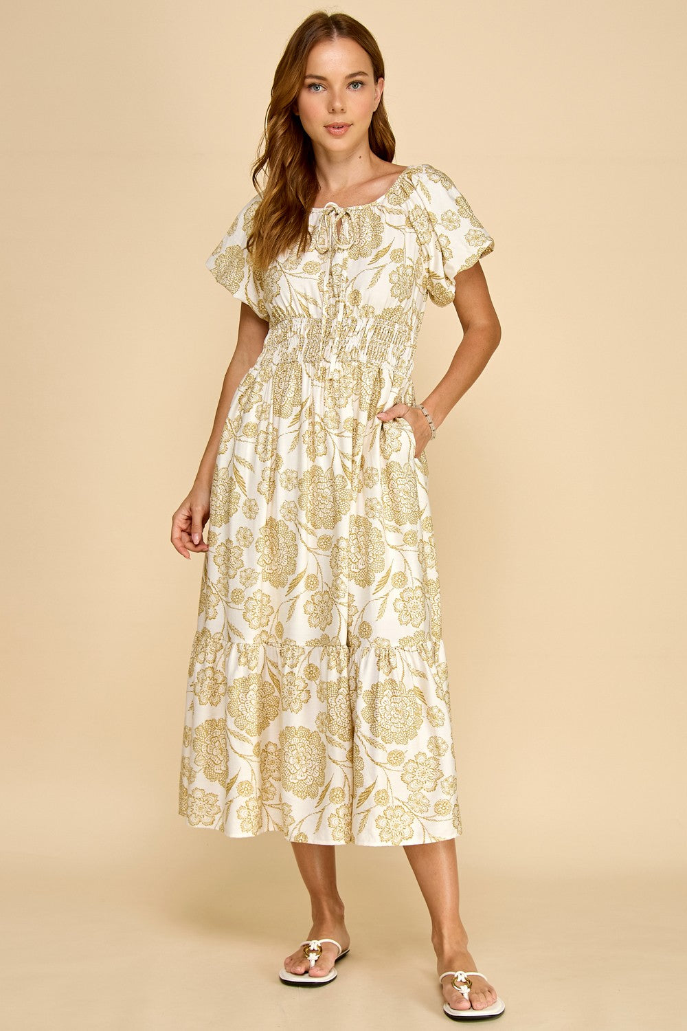Floral Tiered Maxi Dress