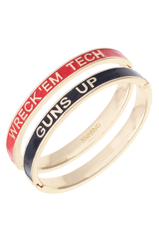 Tech Enamel Hinge Bangle