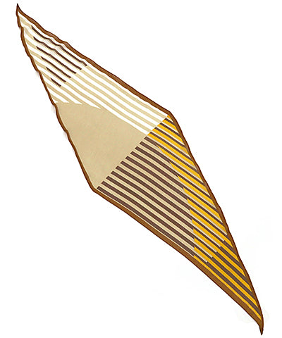 Brown Stripe Circle Scarf