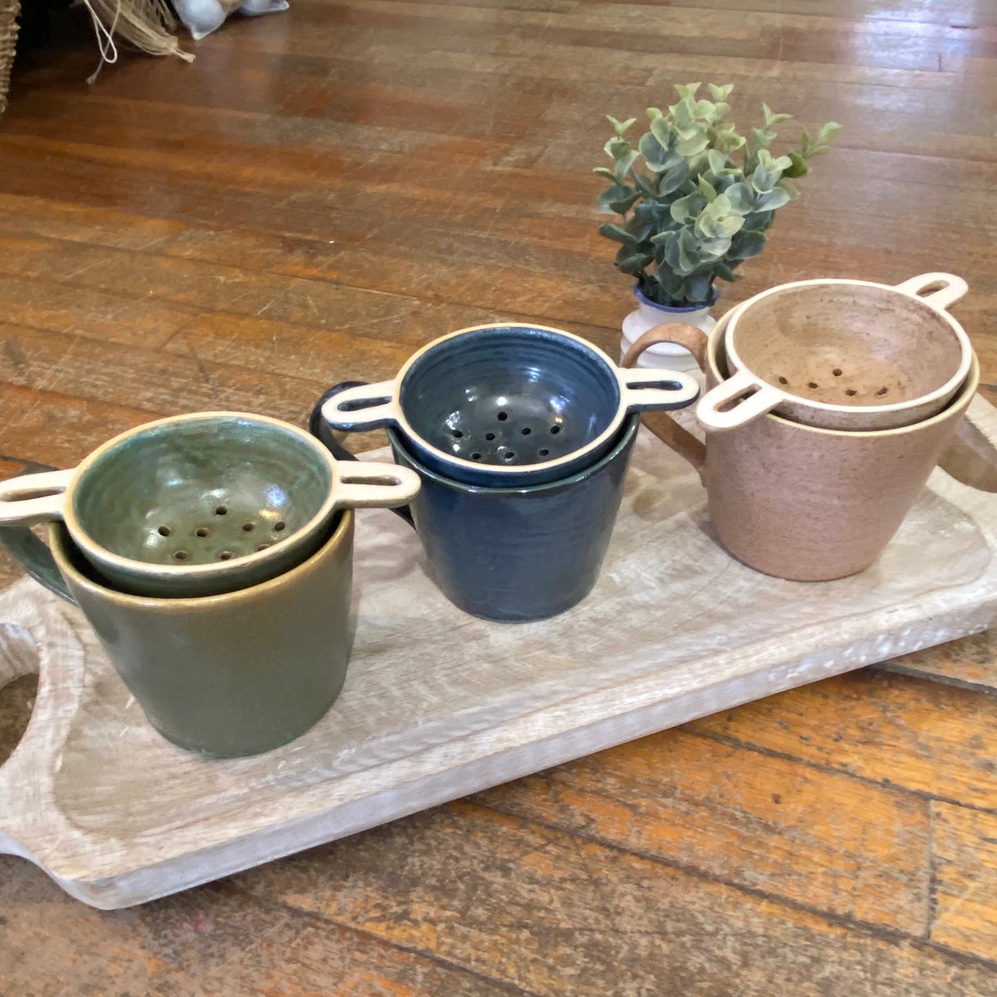 Stone Tea Mug With Strainer