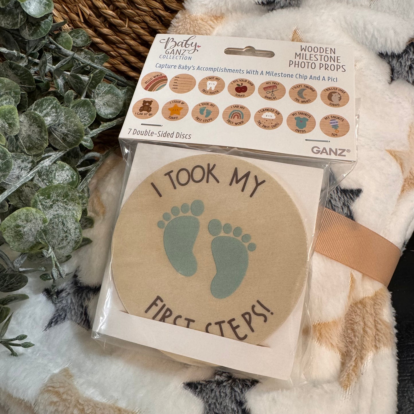 Baby Milestone Wooden Photo Props