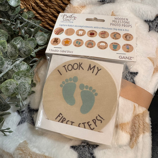 Baby Milestone Wooden Photo Props