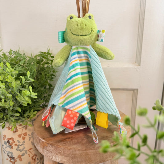 Peepers Frog Taggie Blanket