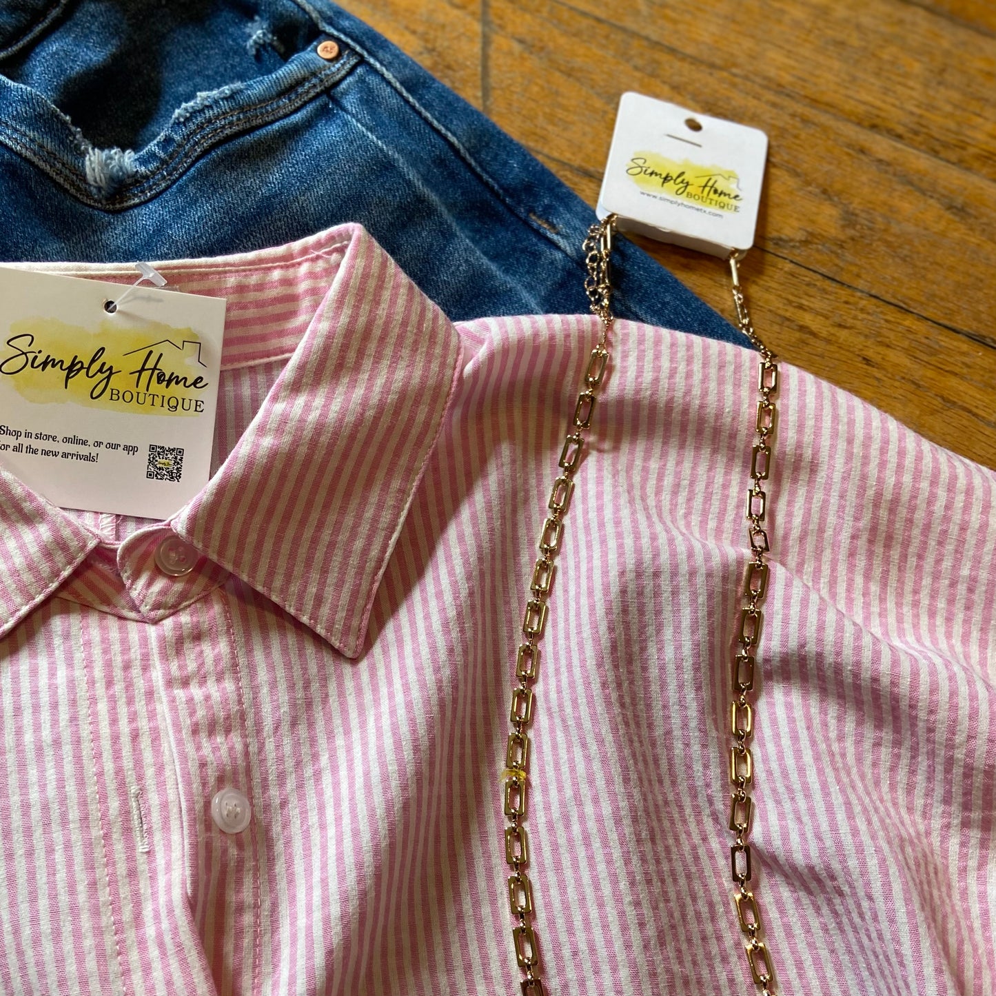 Pink Stripe Top