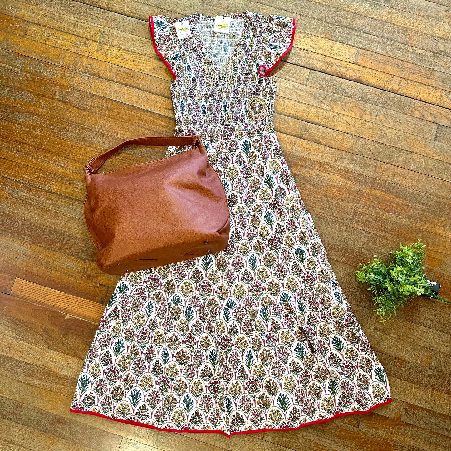 Tiered Midi Dress