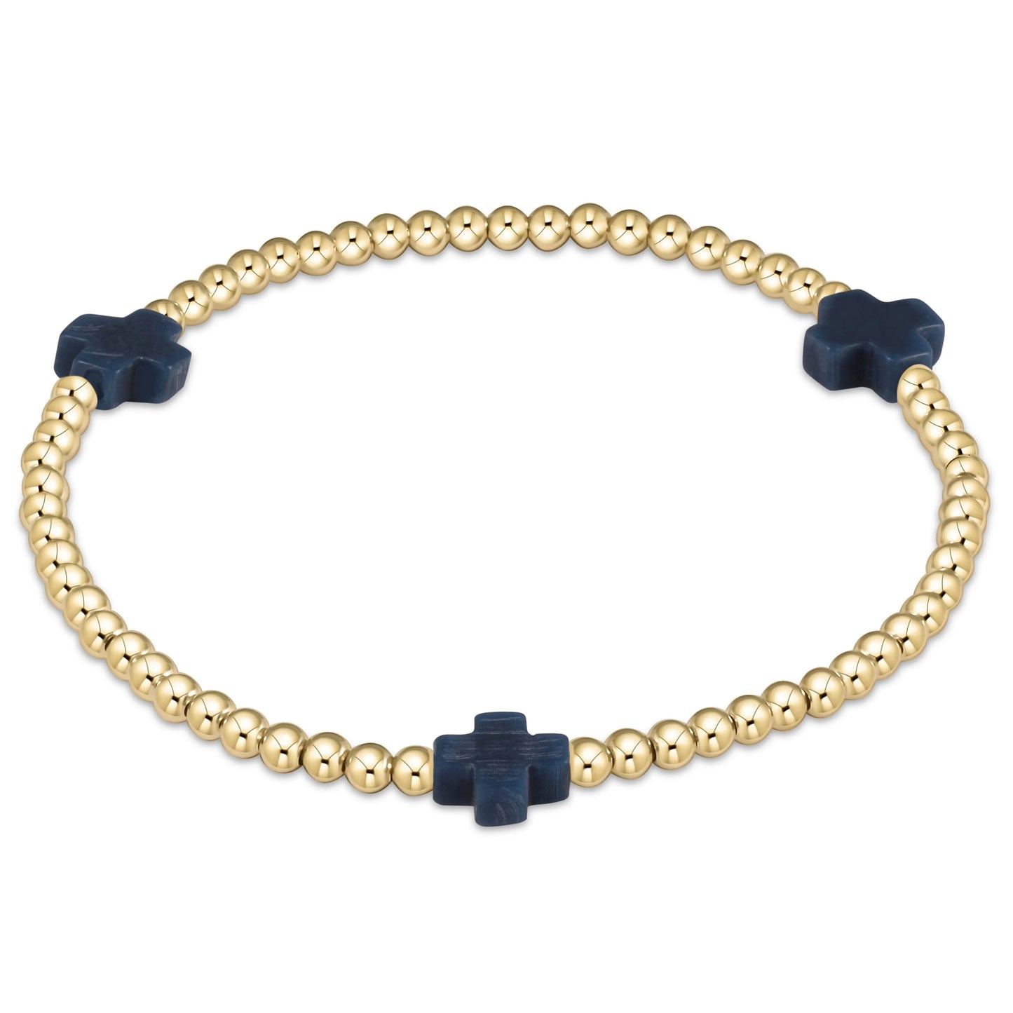 enewton Extends 3mm Signature Cross Bracelet- Navy