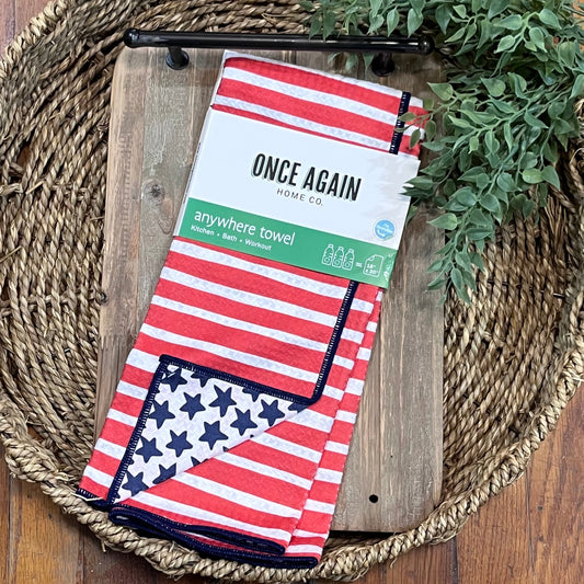 Once Again Anywhere Towel- USA Flag