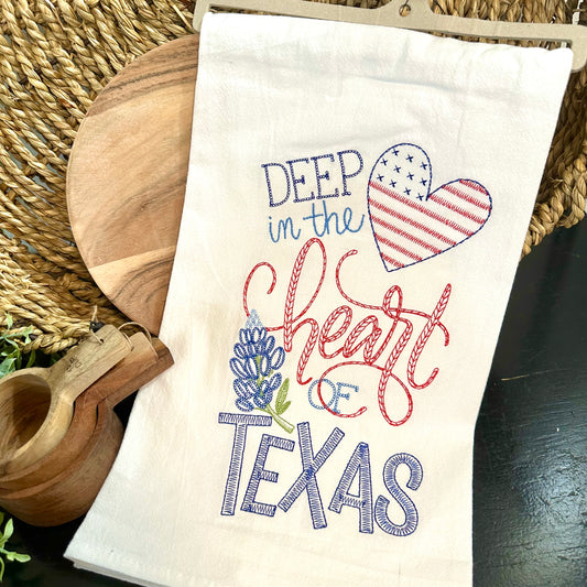 Deep in the Heart of Texas Tea Towel