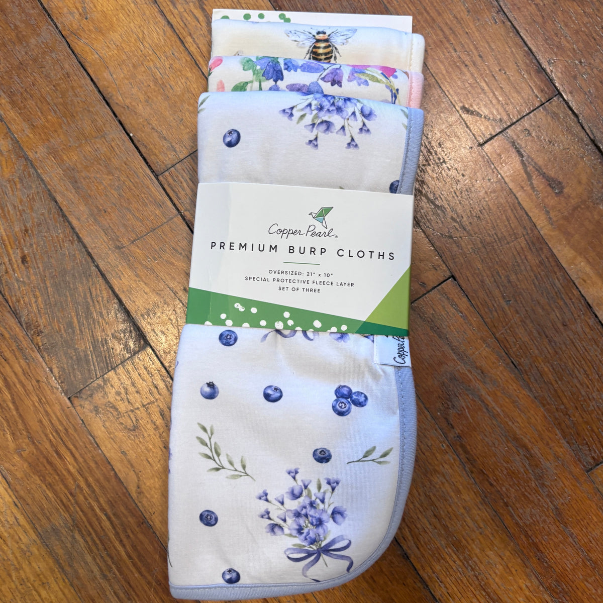 Copper Pearl Burp Cloths Set