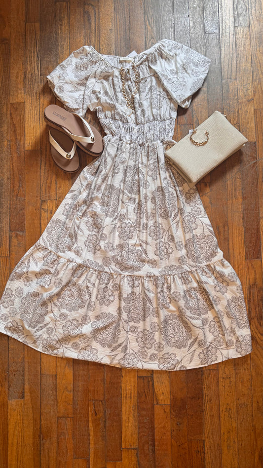 Floral Tiered Maxi Dress